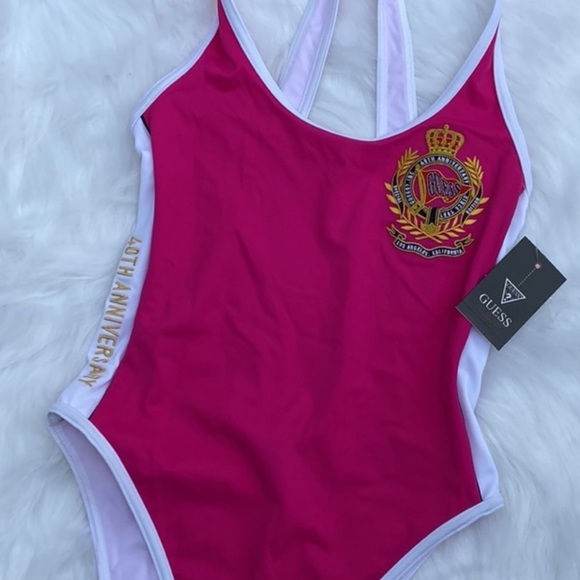 Guess 40th Anniversary Pink One-Piece Swimsuit - Picture 5 of 11